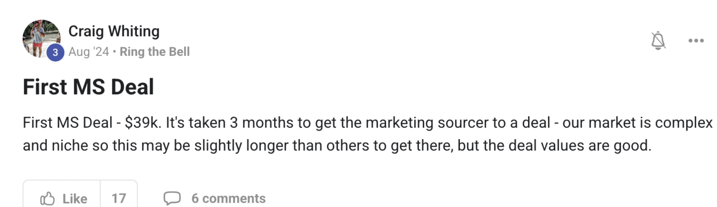 Craig Whiting result